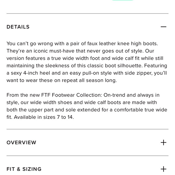 Fashion To Figure Wide Fit Boots Kneww High Wide Calf Boots Wide Width Boots - Picture 10 of 12